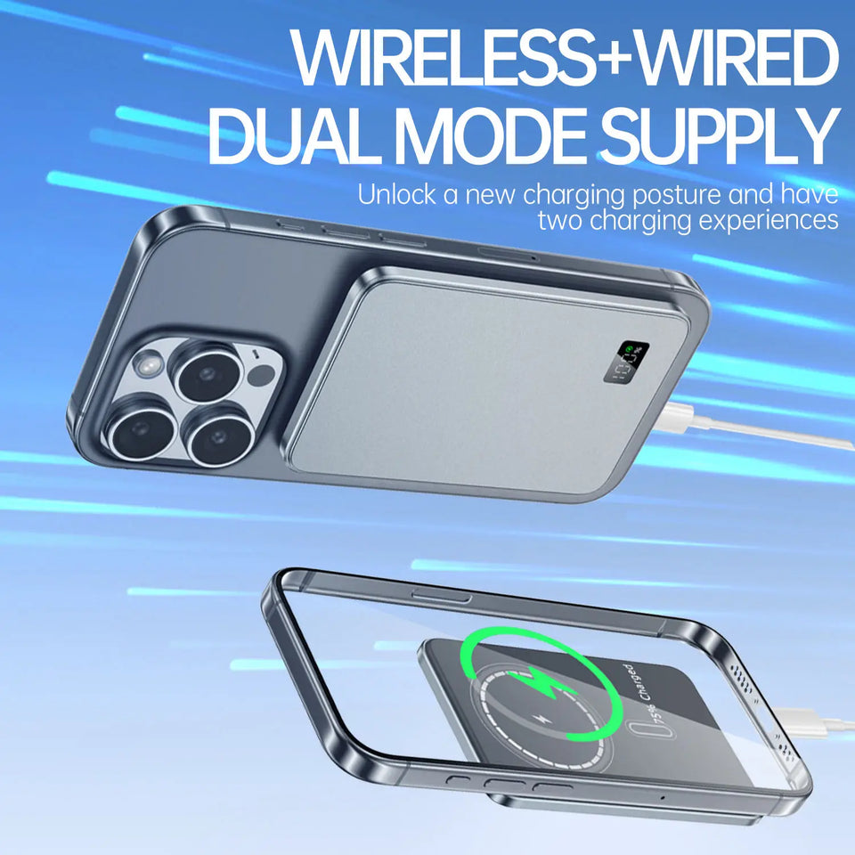 UltraSlim Fast Charging Power Bank – Wireless & USB-C