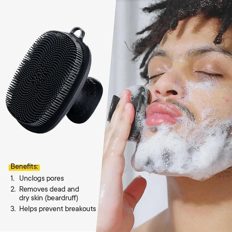 Gentle Silicone Facial Cleansing Brush – Non-Electric, Deep Cleanse & Exfoliation Tool for All Skin Types