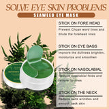Water Ice Levin Seaweed Eye Mask - Firming Gel Patches for Dark Circles, Puffiness & Anti-Aging