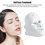 7-Color Rechargeable LED Facial Mask – Photon Light Therapy for Skin Rejuvenation, Lifting & Brightening