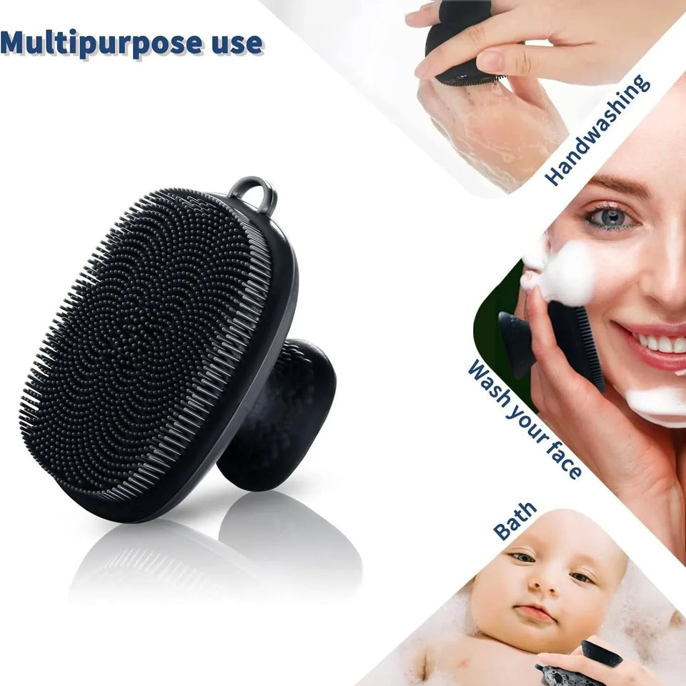 Gentle Silicone Facial Cleansing Brush – Non-Electric, Deep Cleanse & Exfoliation Tool for All Skin Types