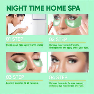 Water Ice Levin Seaweed Eye Mask - Firming Gel Patches for Dark Circles, Puffiness & Anti-Aging