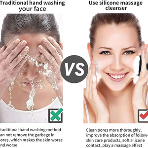 Gentle Silicone Facial Cleansing Brush – Non-Electric, Deep Cleanse & Exfoliation Tool for All Skin Types