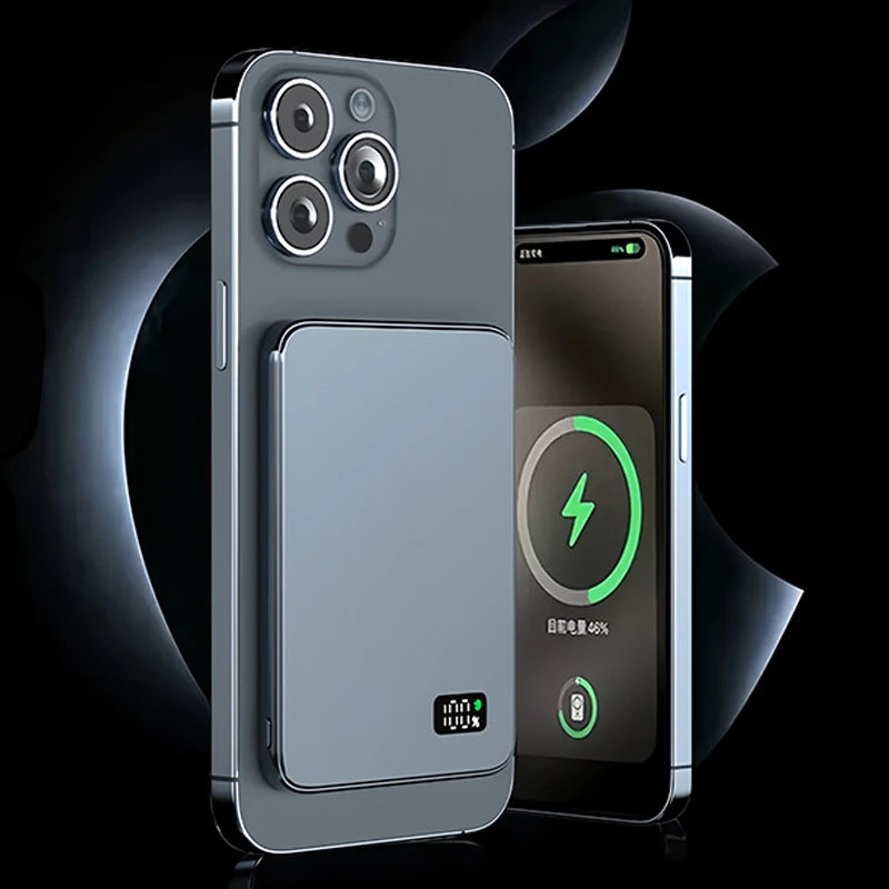 UltraSlim Fast Charging Power Bank – Wireless & USB-C