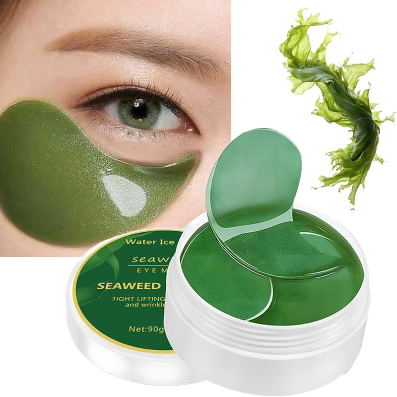Water Ice Levin Seaweed Eye Mask - Firming Gel Patches for Dark Circles, Puffiness & Anti-Aging