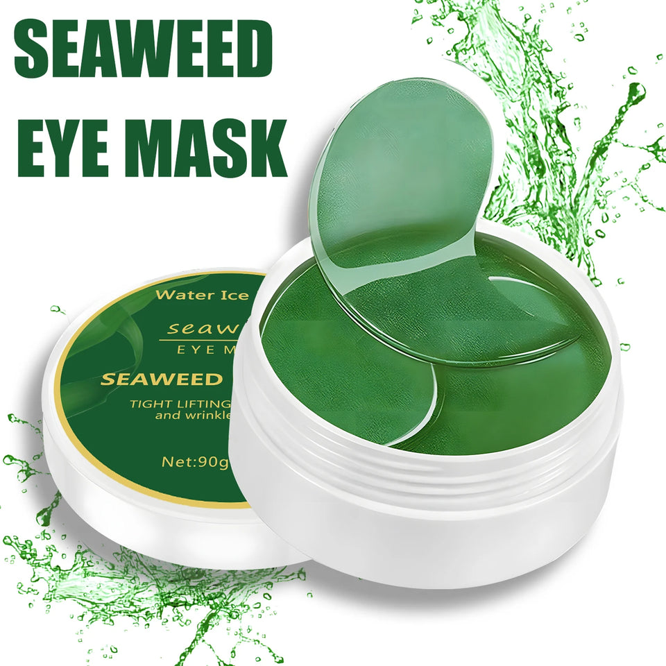 Water Ice Levin Seaweed Eye Mask - Firming Gel Patches for Dark Circles, Puffiness & Anti-Aging
